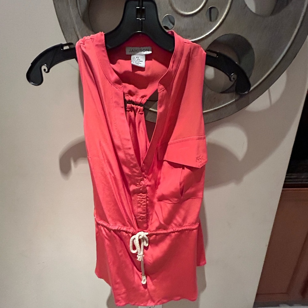 Jamison 100% Silk Sleeveless Top sz 0